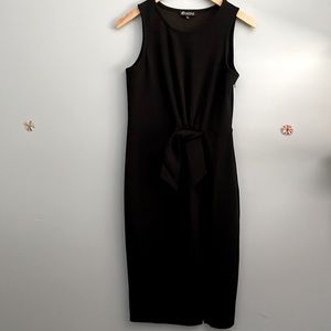 Sleeveless Shift Dress with Front Tie Size XS 0/2